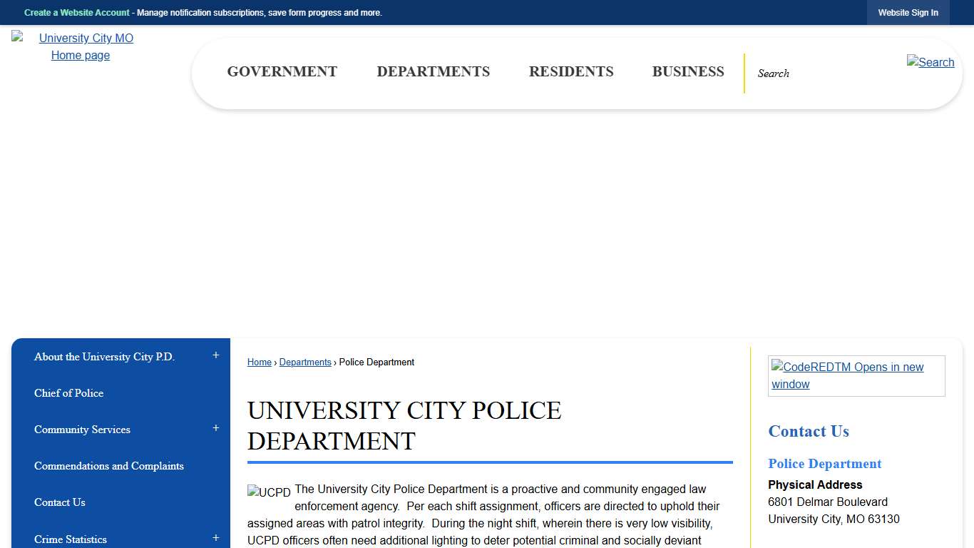 University City Police Department University City, MO - Official Website